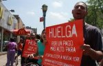 Huelga de los trabajadores de restaurantes de comida rápida