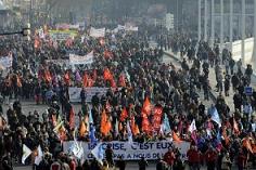 Movilizacion en Francia (marzo 2009)