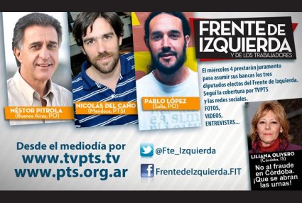 Asumen tres trotskistas como diputados nacionales: concentración y acto en Congreso