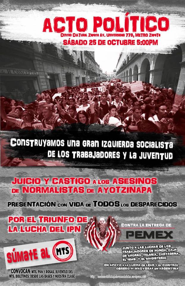 Asiste al Acto Político del Movimiento de los Trabajadores Socialistas