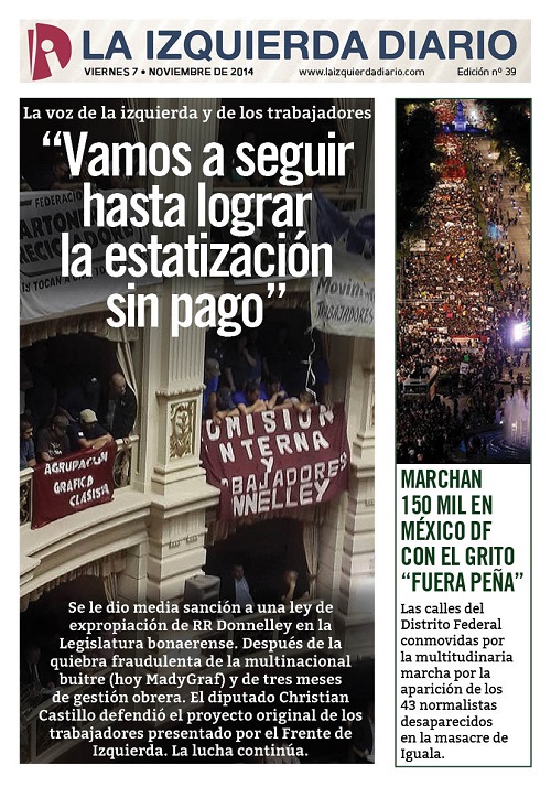 Portada de Izquierda Diario 7/11/2014
