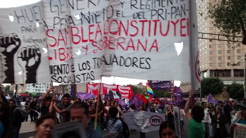 ¡Fuera Peña! ¡Luchemos por una Asamblea Constituyente Libre y Soberana!