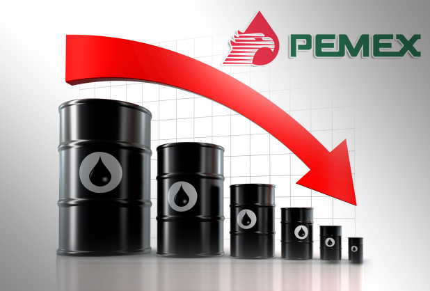 México: vuelve a desplomarse el petróleo y con él la economía