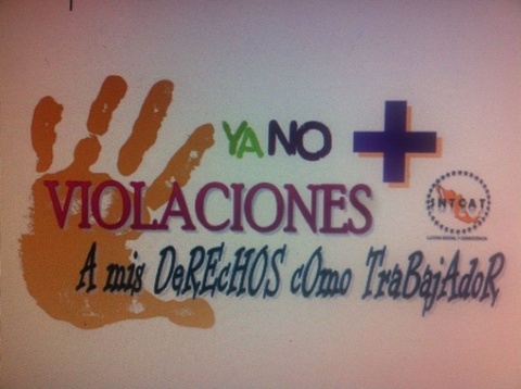 saludo combativo. SNTCAT Sindicato Nacional de Trabajadores de la Caja de Ahorro de los Telefonistas