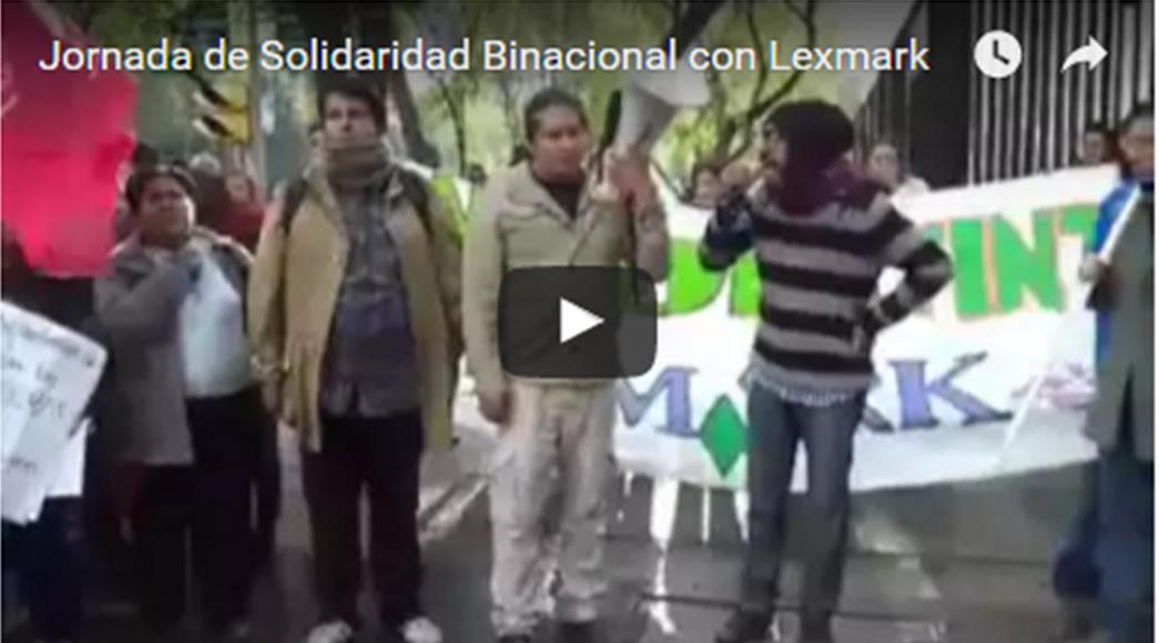 Jornada de Solidaridad Binacional con Lexmark