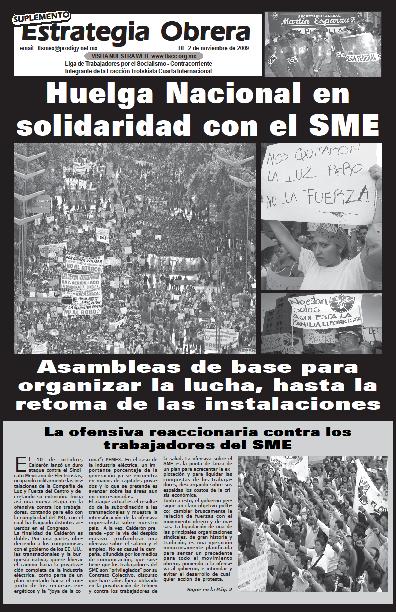 Estrategia Obrera - Suplemento especial (30/10/09)