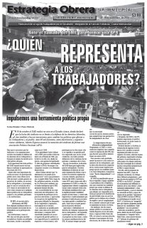 Estrategia Obrera - Suplemento Especial nov2010
