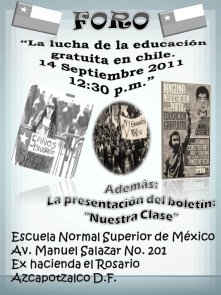 Foro por Chile. Normal Superior 