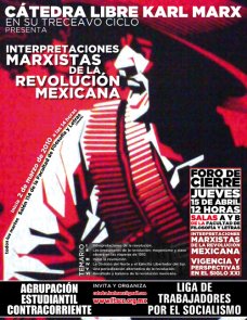 cartel catedra revolucion mexicana