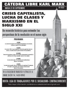 Cartel catedra Karl Marx XII Ciclo