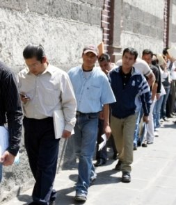 Fila de desempleados