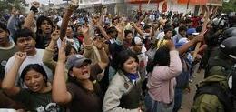 Movilizacion contra la derecha