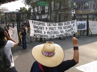 Mitin en solidaridad con Copala