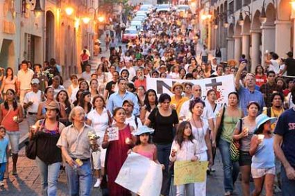 Marcha en Cuernavaca